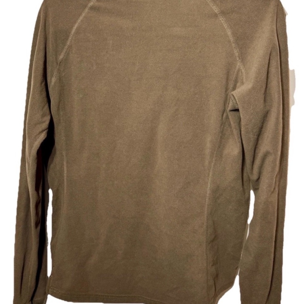 The North Face Lite Brown Fleece Pullover Women’s M Ribbed Trim Collar and Cuffs - Picture 4 of 9